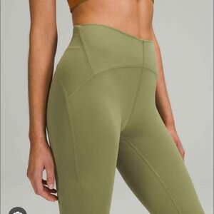 Olive High-Waisted Women's Leggings